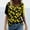 Yellow, variant on Herrnalise Women's Classic-Fit 100% Cotton Short-Sleeve T-Shirt Women Casual T-shirt Floral Printed V-Neck Short Sleeve Pullover Blouse Tops
