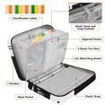thumbnail image 4 of Haosy Accordion File Organizer Zipper Binder 500 Sheet 6-Tab Expanding File Folder Multi-Pocket 1.2 Inch 3 Ring White Black Cat, 4 of 7