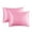 Pink, variant on Btomtd 25.9x21.6 in 2pcs Simulated Silk Pillowcase Hair and Skin Friendly Pillow Cover Envelope Closure Pillowcase, Sky Blue