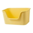 thumbnail image 3 of Bandeja para arena para gatos jinwen con parte abierta duradera antisalpicaduras Amarillo, 3 of 8
