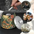 thumbnail image 4 of Yayeee Ashtray with Lid for Cigarette Smokeless Stainless Steel Home Ash Holder, Floral Mushroom, 4 of 7