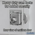 thumbnail image 3 of Salsbury Industries 4C Horizontal Mailbox 5-Door High Unit (20"), Double Column, 1 MB3 Door, 1 PL5, Aluminum, Rear Load, Private Access, 3 of 3