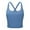 Blue, variant on KHONTS Women's Strap Yoga Sports Bras Padded Criss Cross Back Fitness Athletic Running Tank Tops Yellow S