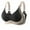 Black, variant on CFLVAEK Seamless Bras for Women Plus Size Wireless Everyday Bra Color Block Print Full Coverage Bralette Comfort Push Up Bras for Large Breasts Gray XL