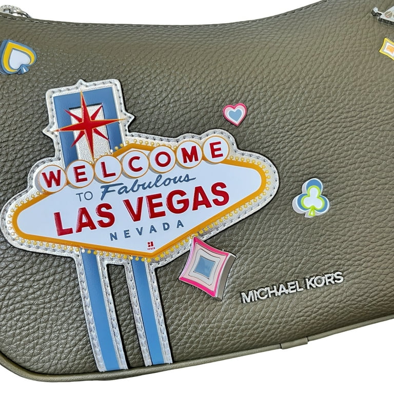 Michael Kors Women's Carmela Medium Embellished Leather Crossbody