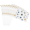 thumbnail image 4 of Handheld Flag Double-Sided Hand Waving Flag 8.2×5.5in Used For Team Activities Or Decoration In Decorative Places Blue Gold Eyes Stars Sun Moon Ten Piece, 4 of 8