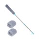 thumbnail image 3 of Cepillo para el polvo debajo de los electrodomésticos Herramienta de limpieza con trapeador largo Cepillo flexible lavable y retráctil para 3 paños Soledad Limpiador de polvo, 3 of 10
