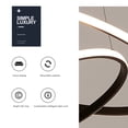 thumbnail image 2 of Btafrte Lámpara Techo Lujo Nórdica Brillo (negro Cálido), 2 of 9
