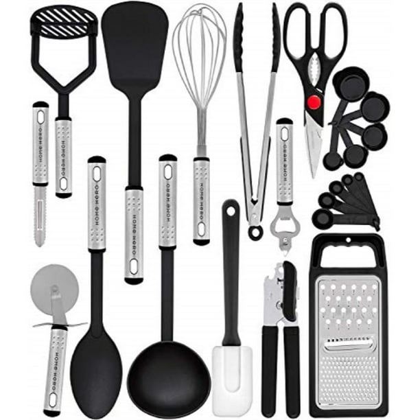 Home Hero Kitchen Utensil Set 23 Nylon Cooking Utensils Kitchen