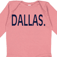thumbnail image 4 of Inktastic Dallas in Blue Text Boys or Girls Long Sleeve Baby Bodysuit, 4 of 5