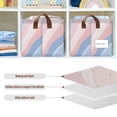 thumbnail image 4 of Yayeee Foldable Storage Basket for Shelves with Handles Waterproof Cloth Bins, Abstract Blue, 4 of 7