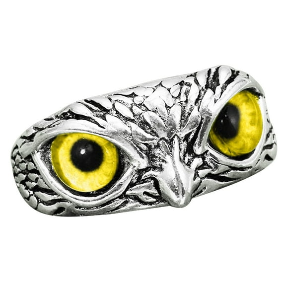 YIEMEEN Opening Adjustable Ring Alloy Owl Ring Fashion Jewelry Female Wedding Party