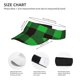 thumbnail image 3 of Balery Buffalo Plaid Green Black Gorra deportiva con visera ajustable para mujer y hombre (talla única), 3 of 7