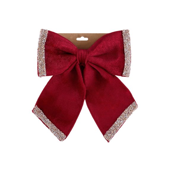 TIELUTT Elegant Bow Hanging Ornament for Festive Holiday And Home Doorway Christmas Decorations Pencil Ornament Glass Pottery Easter Small Cute Things for Car Christmas Decorations Indoor Garland 6ft