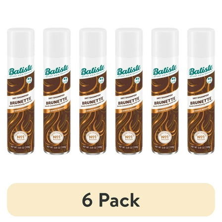 Batiste Dry Shampoo, Dark & Deep Brown 4.23 oz (Pack of 6)