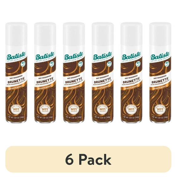Batiste Dry Shampoo, Dark & Deep Brown 4.23 oz (Pack of 6)