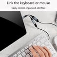 thumbnail image 4 of hejhncii Two Port USB C Hub 60W Power Delivery Charging Braided Data Transfer Cable OTG, 4 of 9