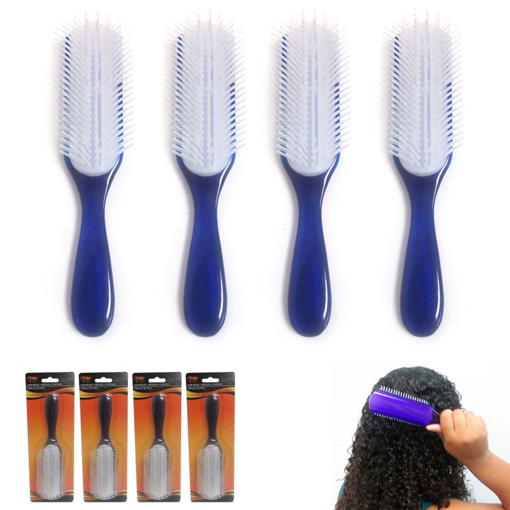 4 Pc Detangling Brush Wet Detangler Comb Hair Brush Salon Styling Tamer