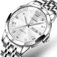 thumbnail image 2 of Reloj pulsera Olevs 9931 con correa de acero inoxidable color plateado - fondo blanco, 2 of 8
