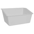 White Plastic Book Storage Bin by Organize Books for Classroom