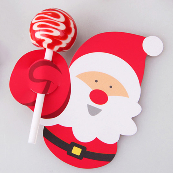 Santa Claus Penguin Lollipop Card Decoration Christmas Party Card Gift Decor Walmart Com