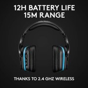 Logitech G935 Wireless Gaming RGB Headset, 7.1 Surround Sound, DTS Headphone:X 2.0, 50 mm PRO-G Drivers, 2.4 GHz Wireless, Flip-to-Mute Mic, PC