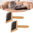 thumbnail image 3 of Pet Slicker Brush, Reasonable Bend Remove Knots 2Pcs Bamboo Slicker Dog Brush  for Dogs, 3 of 7