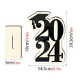 thumbnail image 2 of Minkissy 1Pcs Graduation Table Centerpiece for Graduation Desktop Decoration Wooden, 2 of 8