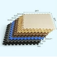 thumbnail image 5 of Yes4All 12 pcs Interlocking Exercise Foam Mats, Cover 48 sqft, 3/8 inch, Walnut Wood Light Color, 5 of 7