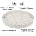 thumbnail image 4 of Uxcell 6 Inch Plant Saucers Tray, Durable Plastic Round Flower Pot Drip Tray, White 2Pcs, White 11.8 Inch, 4 of 5