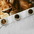 thumbnail image 4 of Manfei Kids Lion King Black Out Curtains, Jungle Wildlife Animal Curtains Pack of 2 (42x63 Each), Vintage Flower Bedroom Curtains, Curtains and Drapes Bedroom Decor, 4 of 6