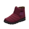 thumbnail image 2 of OKBOP Women's Snow Boots-Walking Shoes Women Winter Warm Womens Short Boots Retro Christmas Dress Womens Boots Clearance, 2 of 7