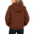 thumbnail image 3 of Kids Long Sleeve Pullover Hoodie Casual Relaxed Fit Sweatshirt with Drawstring Hood and Kangaroo Pocket for Boys Girls, 3 of 4