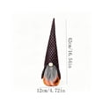 thumbnail image 3 of erdimoy 16.54in Tall Halloween Ghost Face Faceless Gnome Plush Figurines, Black Orange Polka Dot Spider Tomte Gnomes Tabletop Ornaments, Spooky Fall Mantel Tiered Tray Decor, 3 of 6