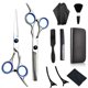 thumbnail image 1 of Tijeras de peluquero tijeras de peluquería tijeras planas flequillo pelo fino quebrado tijeras dentales profesional hogar tijeras de peluquero set, 1 of 6