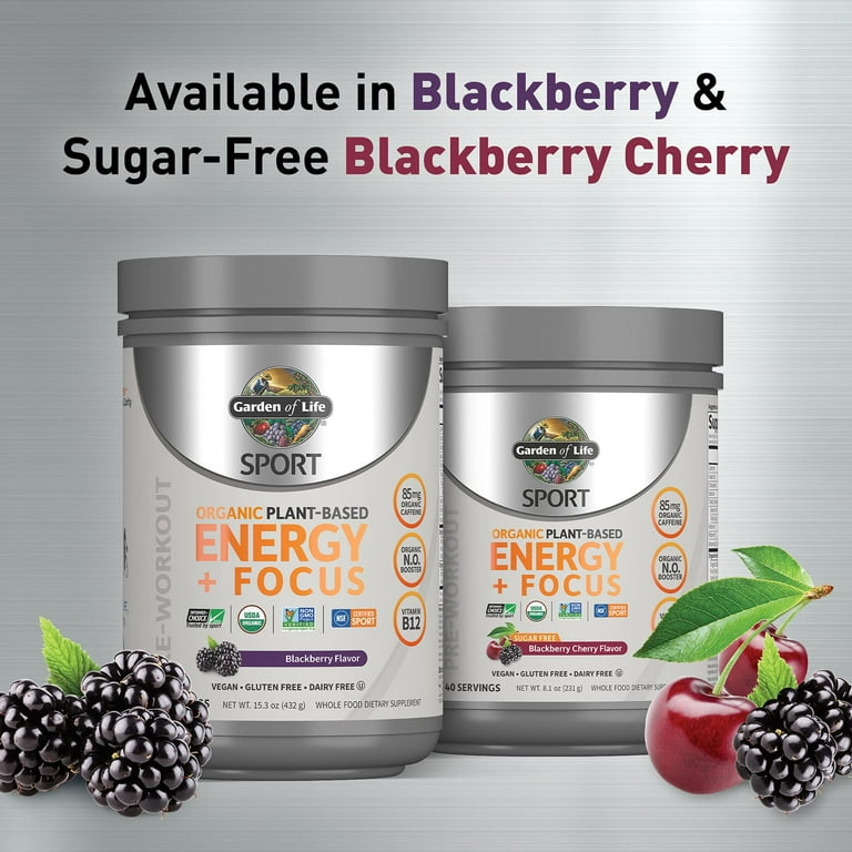 Garden of Life - Sport Organic Plant-Based Energy + Focus Powder