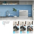 thumbnail image 2 of Midea Countertop Dishwasher, 6 Place Settings, 8 Wash Programs, Power Wash, Easy Install, Silver, 2 of 7