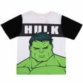 thumbnail image 4 of Marvel Avengers Boys Superhero Short Sleeve T-Shirt, Tank Top and Mesh Shorts Set (Hulk Green, 5/6), 4 of 5