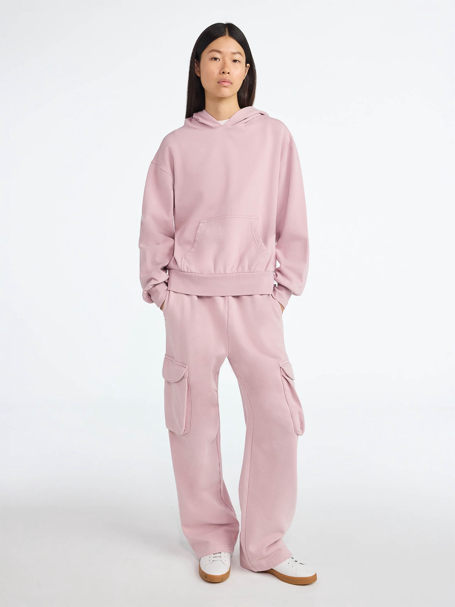 Scoop Women’s Mineral Washed Oversized Cropped Hoodie, Sizes XS-XXL