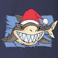 thumbnail image 3 of CafePress - Christmas Shark Long Sleeve T Shirt - Long Sleeve Dark T-Shirt, 3 of 4