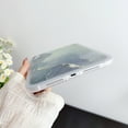 thumbnail image 3 of Compatible with iPad mini 6th Gen 8.3" 2021 Back Case, Marble Pattern Back / Pattern Clear Back TPU Lightweight Ultra Slim Drop Protective Anti-Scratch Case Cover for iPad mini 6th, White Flower, 3 of 5