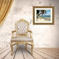 thumbnail image 3 of Navas, Emily 32x26 Gold Ornate Wood Framed with Double Matting Museum Art Print Titled - Hammock Paradise, 3 of 4