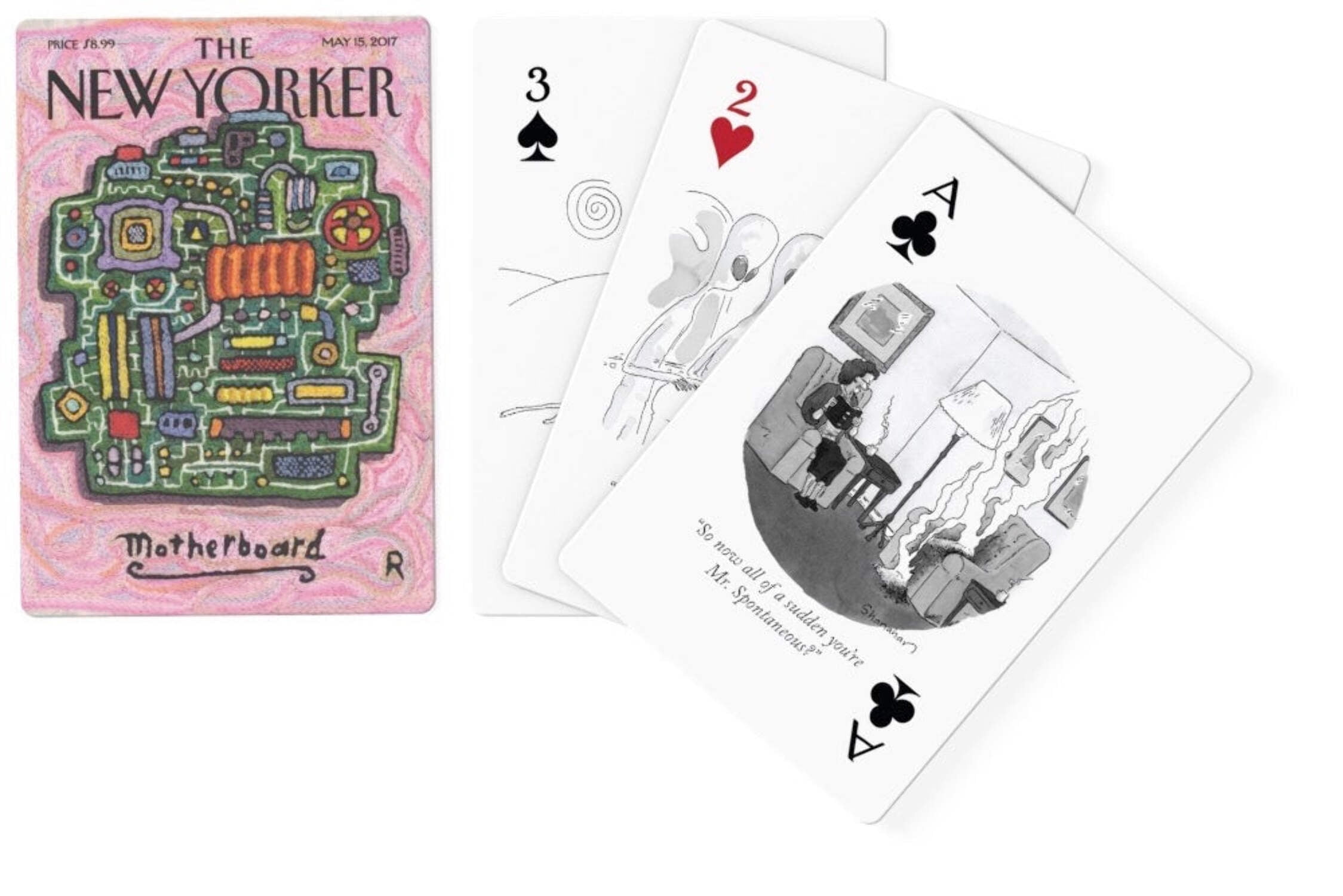 New York Puzzle Company Science Cartoons Playing Cards Single Standard Deck