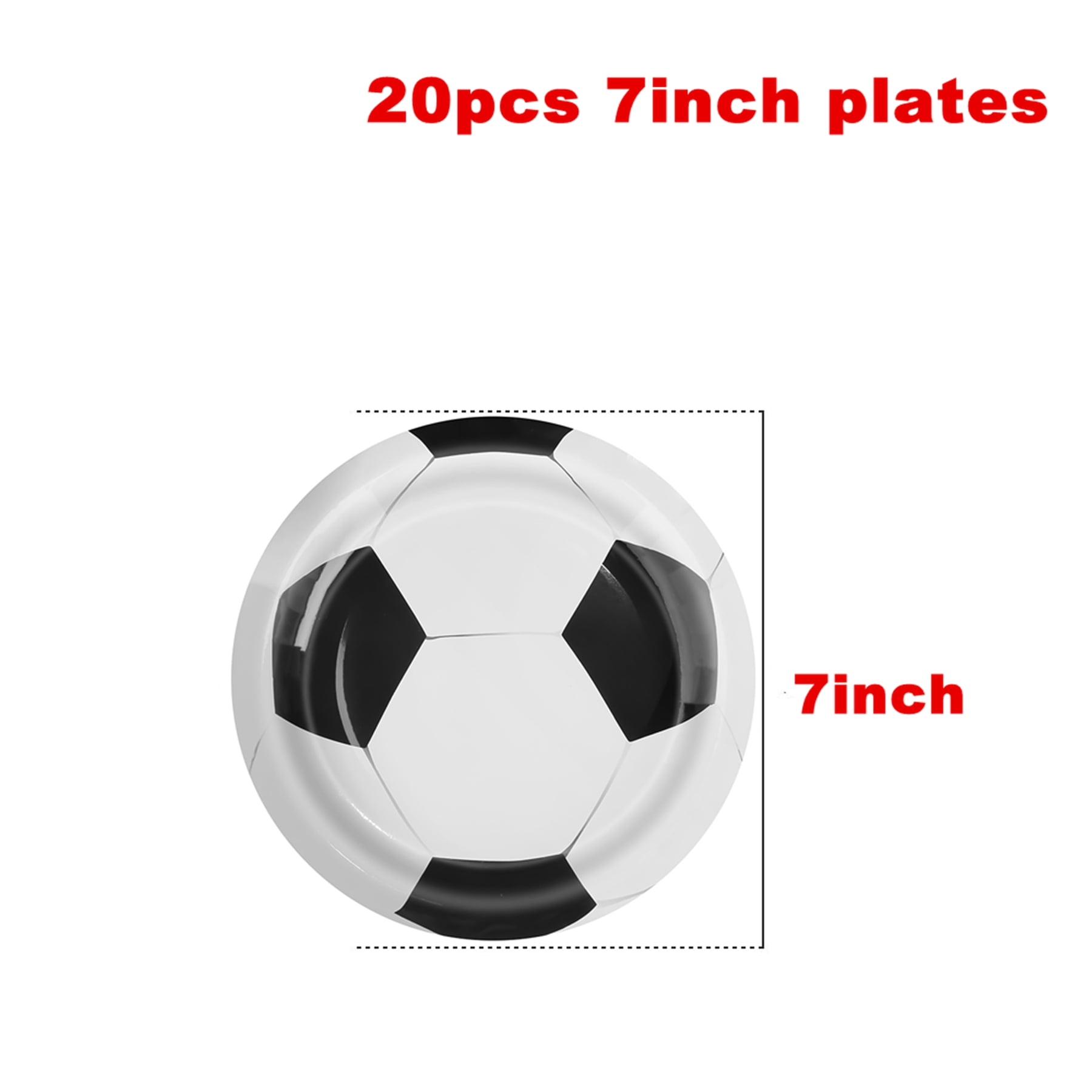 142 Pcs Soccer Games Sports Birthday Party Plates Napkins Soccer Party Supplies Tableware Paper Dinnerware Decoration for Birthday Party Baby Shower for Soccer Fans, Serves 20 Guests