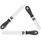 thumbnail image 3 of Juego de espátulas desplazadas para hornear, hoja de acero inoxidable que garantiza un equilibrio perfecto, rigidez y flexibilidad, mango ergonómico antideslizante para una fácil maniobrabilidad,, 3 of 7