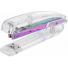 ATTOE Transparent Plastic Desktop Staplers Office School Supplies Manual Staplers Rose Gold Staple Remover Ergonomic Design