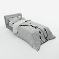 thumbnail image 2 of Ambesonne Anchor Bedding Set 3 Pcs, Nautical Chains Image, Twin XL, Black and White, 2 of 2