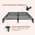 thumbnail image 5 of Senfot Full Size Bed Frame, 14 Inch Metal Platform, No Box Spring Needed,No Screws Needed, 800 Lbs Capacity, Heavy Duty, Tool-Free Assembly with Reinforced Iron Slats & Legs, 5 of 6