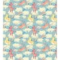 thumbnail image 3 of Pastel Duvet Cover Set, Rainbow Unicorns Flying in Sky with Clouds Cheerful Theme, Decorative 3 Piece Bedding Set with 2 Pillow Shams, King Size, Multicolor, by Ambesonne, 3 of 3