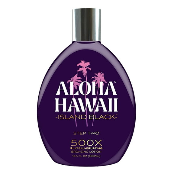 Tan Inc Aloha Hawaii Island Black 500x Bronzing Tanning Lotion 13.5oz